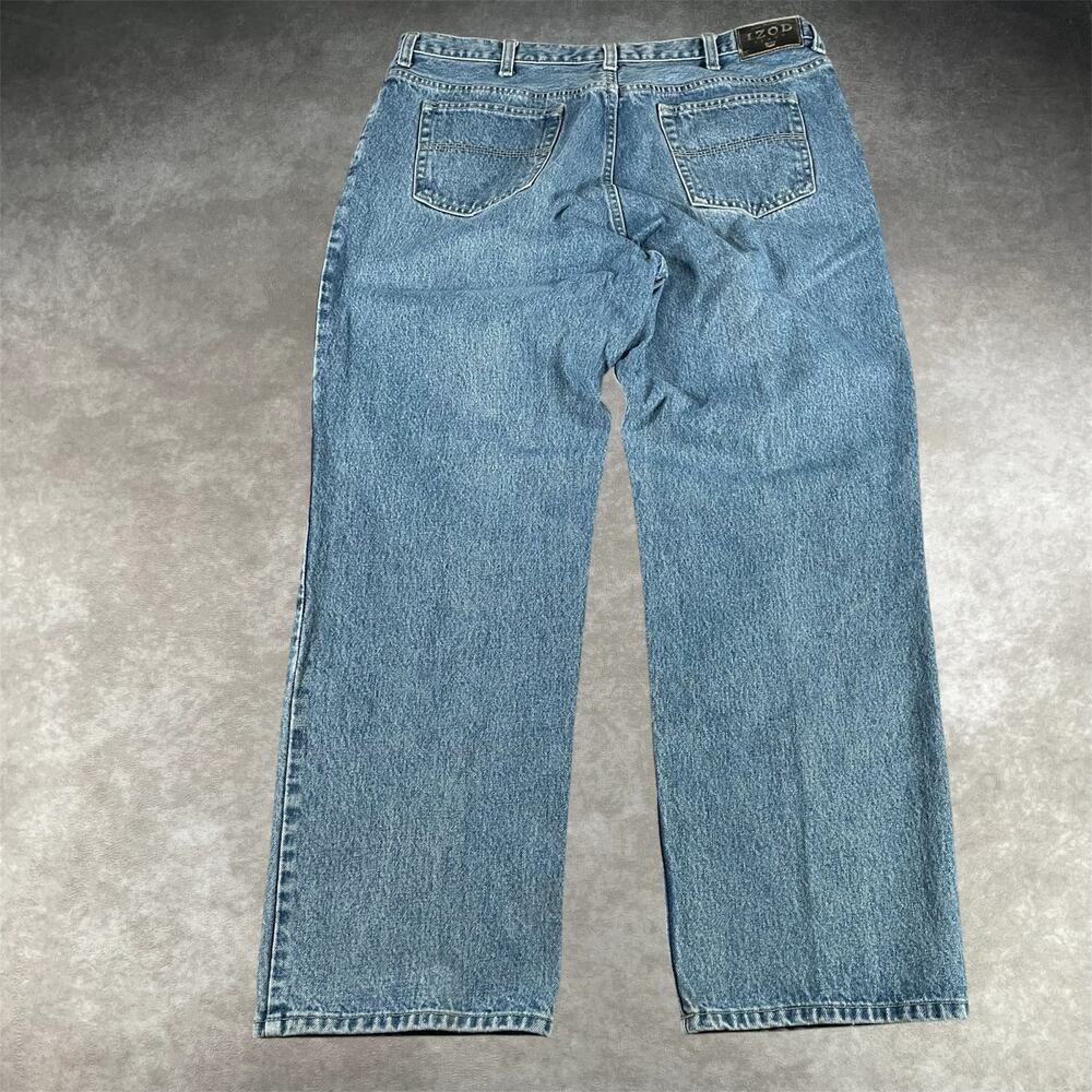 Vintage Izod Relaxed Fit Blue Denim Jeans Men’s 38x30